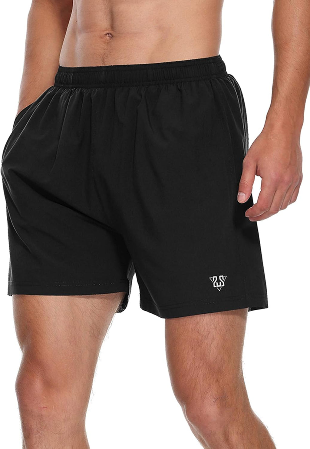 Men'S Running Workout Shorts Summer Quick Dry Lightweight Athletic Sports Training Shorts with Zipper Pocket
